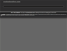 Tablet Screenshot of evolvelovelive.com